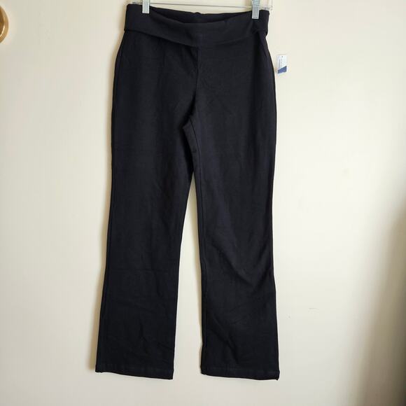 NWT!! Old Navy Black Wide Leg Fold Over Yoga Pants, Sz SP - Picture 1 of 6